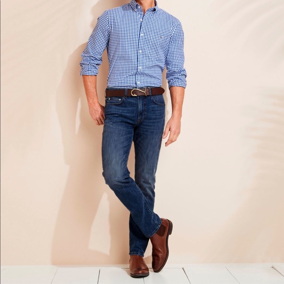 Vineyard Vines•LIKE NEW•28”x 30”•Straight Fit Jeans•True Indigo Dye•Vintage Wash - Picture 1 of 12